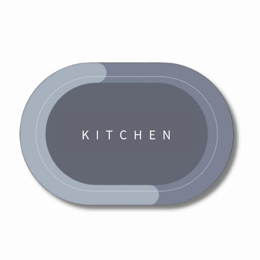 Kitchen Anti-Slip Oval Floor Mat