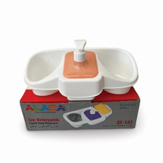 Dual Basin Soap Dispenser Organizer