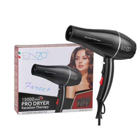 Enzo Pro Hair Dryer – Keratin Care - 1500w