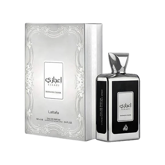 Lattafa Ejaazi Intensive Silver Eau De Parfum Pour Homme & Femme - 100ml