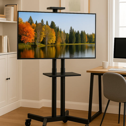 TechStand TV Trolley with Accessory Shelf