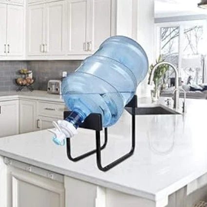Metallic Water Bottle Stand with Tap – 30x20cm