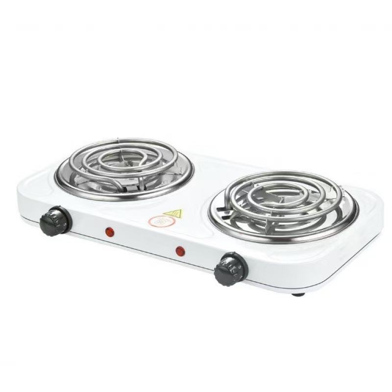220V Electric Double Hot Plate – 2000W Adjustable Temperature Countertop Stove for Home & Kitchen Use