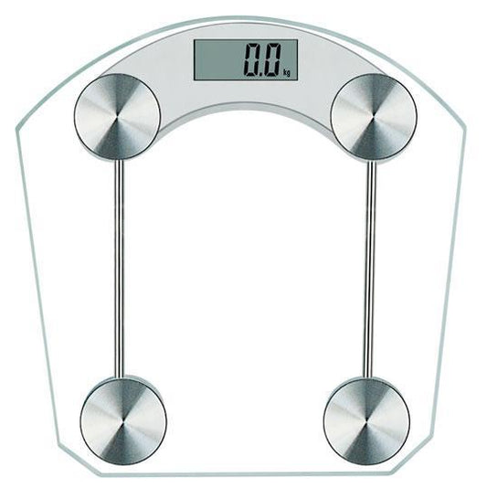 Smart Digital Weight Scale – Glass & Stainless Steel Body Weighing Machine for Home Use with LCD Display