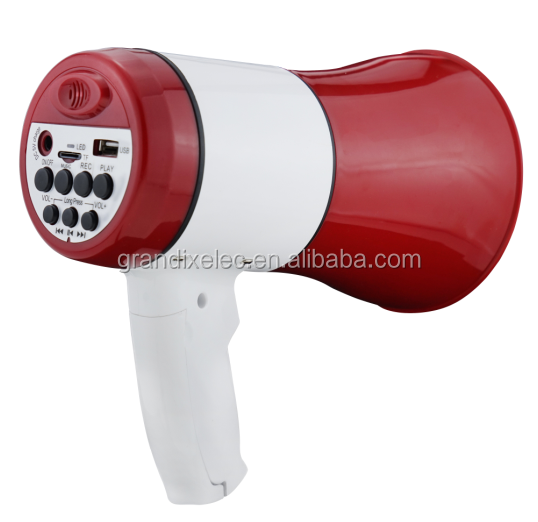 30W Megaphone 619BT – Bluetooth Loudspeaker with USB/SD Playback & Siren Alarm for Public Safety and Events