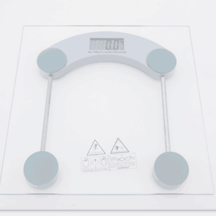 Smart Digital Weight Scale – Glass & Stainless Steel Body Weighing Machine for Home Use with LCD Display