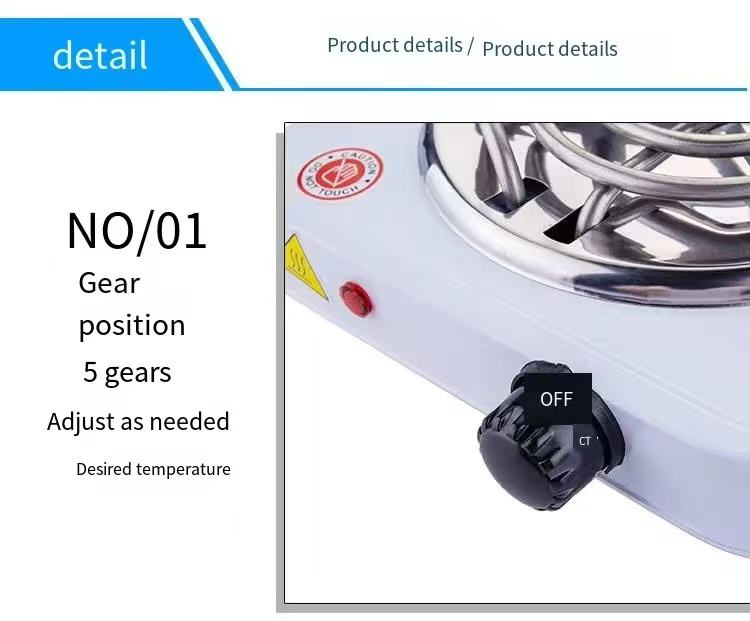 220V Electric Double Hot Plate – 2000W Adjustable Temperature Countertop Stove for Home & Kitchen Use