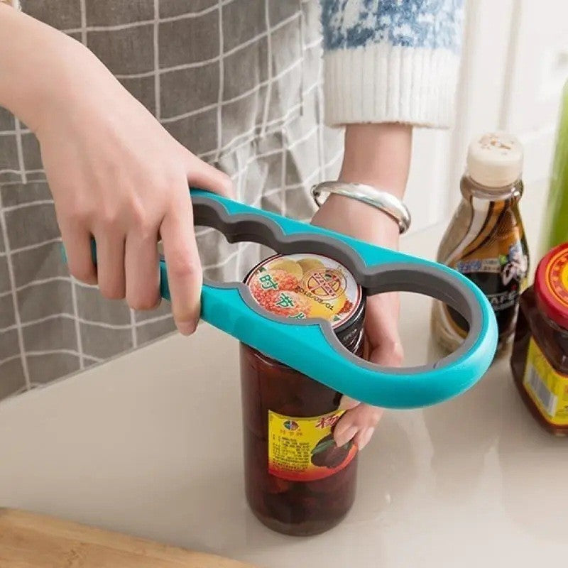 4-in-1 Multi-Functional Bottle &amp; Can Opener – Kitchen Grip Tool