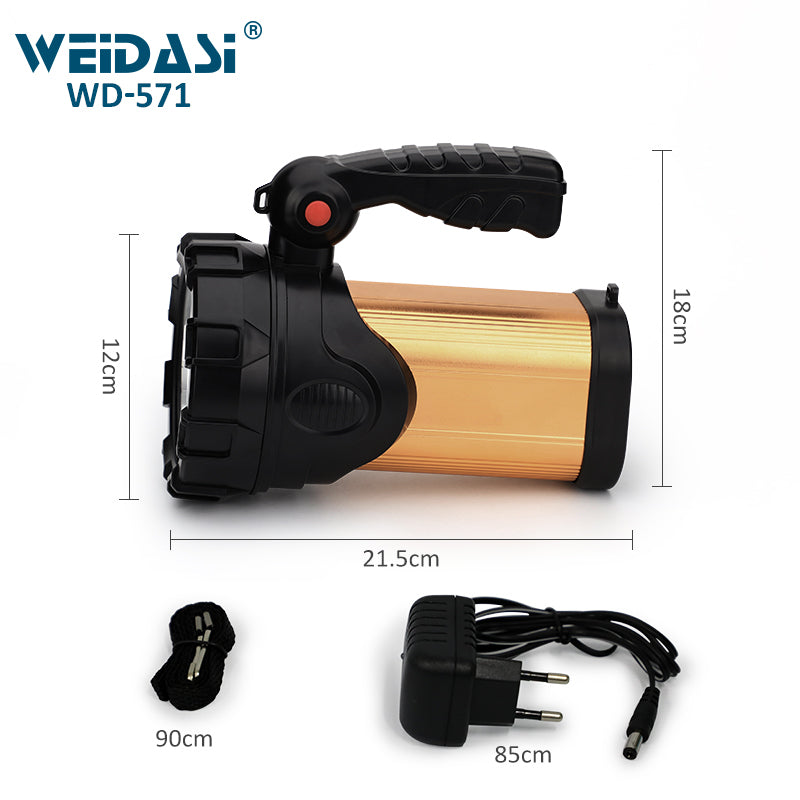 OEM Rechargeable LED Searchlight – Powerful Handheld Spotlight & Work Lamp for Outdoor Use