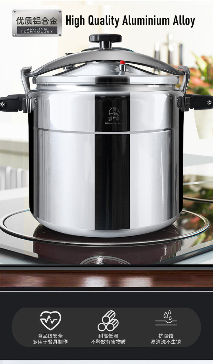 25L Gas Pressure Cooker – Large 34cm Stainless Steel Pressure Canner for Home & Restaurant Use