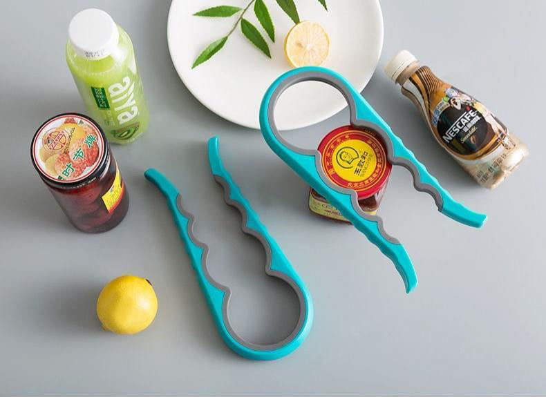 4-in-1 Multi-Functional Bottle &amp; Can Opener – Kitchen Grip Tool