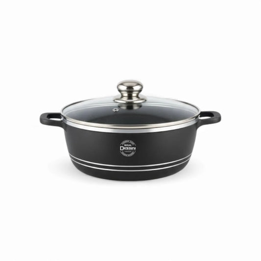 Royal Dessini Die Cast Casserole – Non-Stick & Glass Lid