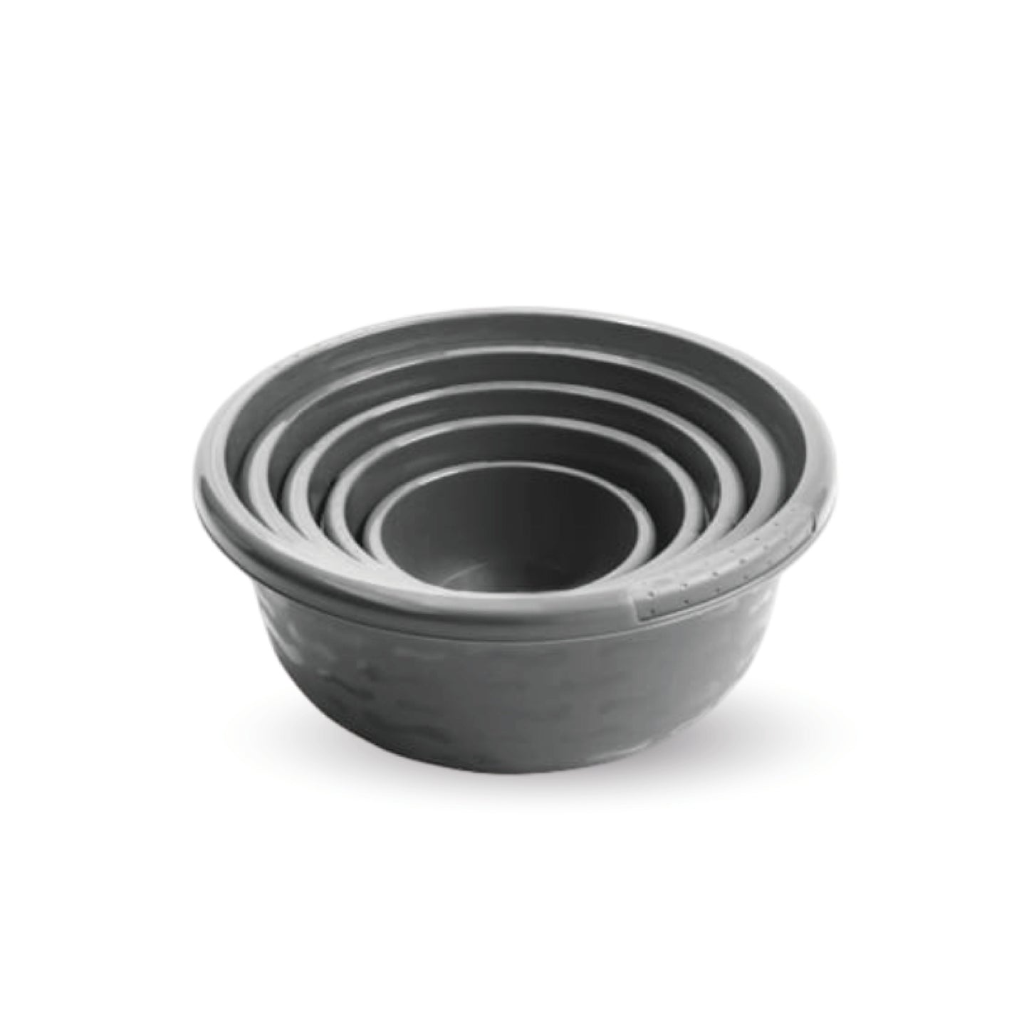 5-Piece Nesting Mixing Bowl Set – Space-Saving Design (Grey)