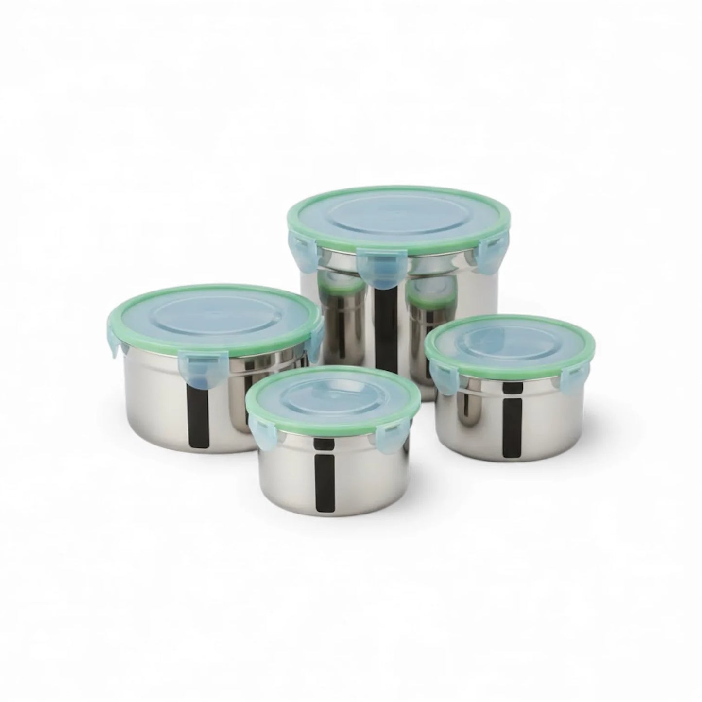 Stainless Steel Airtight Container Set – 4 Pcs